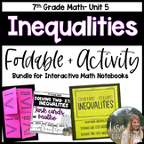 Inequalities - 7th Grade Foldables and Actitivites