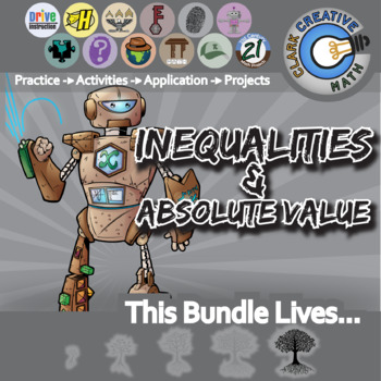 Preview of Inequalities Unit Bundle - Algebra Curriculum - Distance Learning Compatible