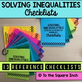 Inequalities Checklists