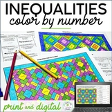 Inequalities Color by Number Activity