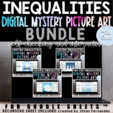 Inequalities Digital Puzzle Pixel Art 7th Grade BUNDLE