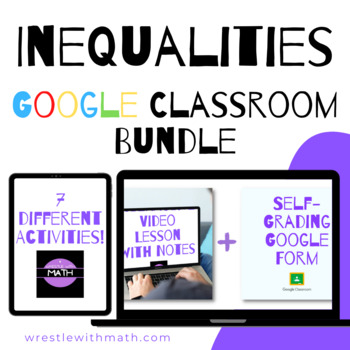 Preview of Inequalities Google Form Bundle – Perfect for Google Classroom!