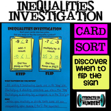Inequalities Investigation Card Sort - When do we flip the sign?