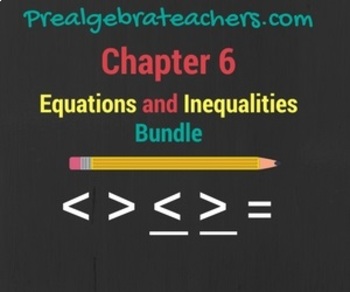 Preview of PreAlgebra: Inequalities Practice Problems BUNDLE