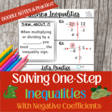 Inequalities-Solving with a Negative Coefficient- Doodling