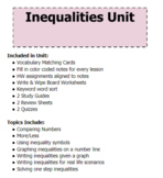 Inequalities Special Education Math Unit