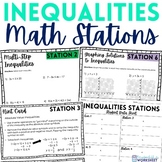 Inequalities Math Stations | Math Centers