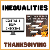 Inequalities | Thanksgiving | Digital Math Mystery Picture