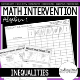 Inequalities Algebra 1 Math Intervention Unit