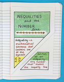 Inequalities and the Number Line Foldable by Math Doodles