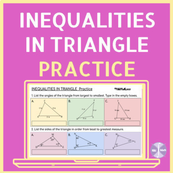 Preview of Inequalities in Triangle - Digital Practice