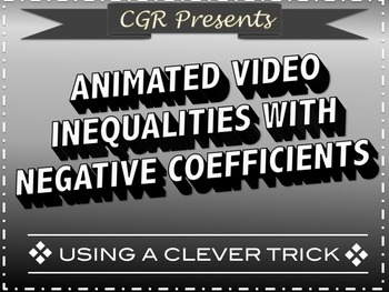 Preview of Inequalities with negative coefficients animated video