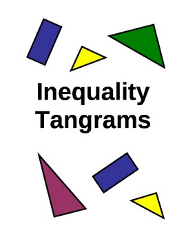 Preview of Inequality Graphing Project (Making Tangrams)