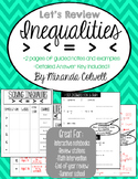Inequality Guided Notes on signs, graphing, 1/2 step