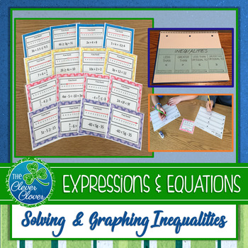 Preview of Solving and Graphing Inequalities - Foldable and Scavenger Hunt