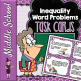 Inequality Word Problems Task Cards