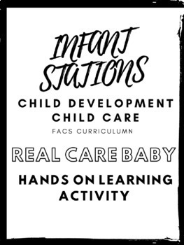 Preview of Infant Care Activity Stations Real Care Babies