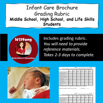 Preview of Infant Care Brochure Rubric