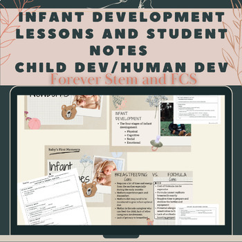 Preview of Infant Development Lessons and Student Notes Child Development-CTE