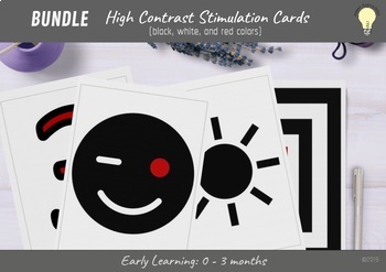 Preview of Infant Intellectual Growth Stimulating High Contrast Flashcards BUNDLE