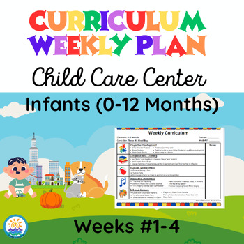 Preview of Infant Lesson Plan Bundle- Printable- Weeks #1-4