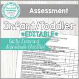 Infant Toddler Standards-Based Assessment EDITABLE