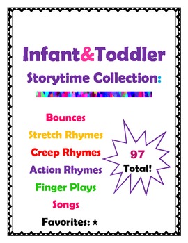Preview of Infant & Toddler Storytime Collection -Rhymes & Songs