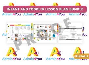 Preview of Infant and Toddler Lesson Plan Bundle