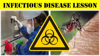 Preview of Infectious Disease No Prep Lesson with Power Point, Worksheet, and Activity