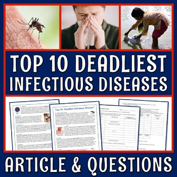 Preview of Infectious Diseases Pathogens Article and Questions Immune System Activity