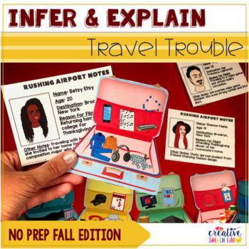 Preview of Infer & Explain Travel Trouble: No Prep Fall Edition