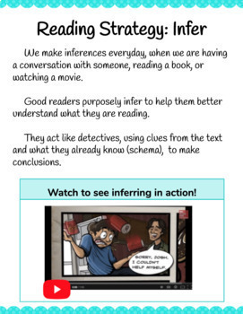 Preview of Infer Introduction and Digital Choice Board | Distance Learning