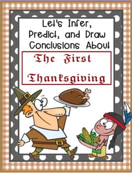 Preview of Infer, Predict, and Draw Conclusions About The First Thanksgiving SMARTBOARD