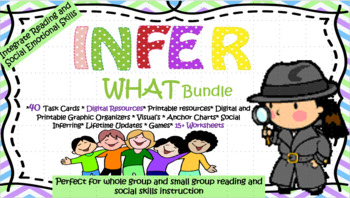Preview of Infer WHAT Bundle -Digital & Print resources-Integrates SEL and Reading Skills