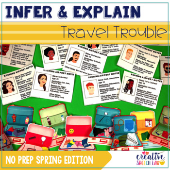 Preview of Infer & Explain Travel Trouble: No Prep Spring Edition