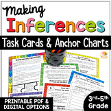 Making Inferences Anchor Charts and Task Cards Activities: