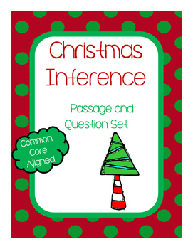 Preview of Reading Inference Context Clues Christmas Passage and Question Set FREEBIE