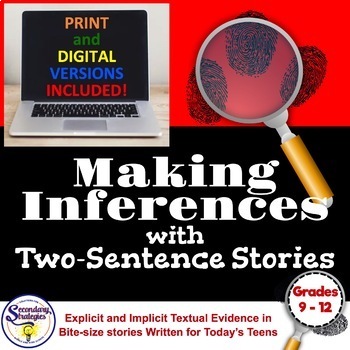 Preview of Infer and Make Inference Statements | Google™️ Digital & Print Distance Learning