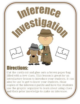 Preview of Inference Investigation Activity (Great Back to School Activity!)