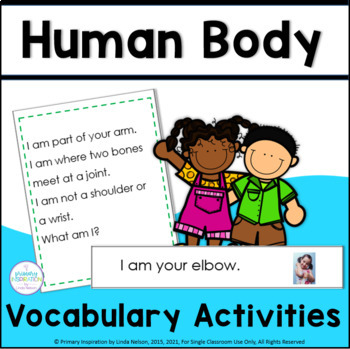 Preview of Human Body - Science Vocabulary Riddles and Activities