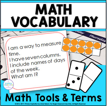 Preview of Math Vocabulary Riddle Activities