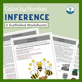 Inference Mastery: Color by Number Worksheets (Middle Scho