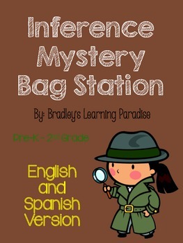 Preview of Inference Mystery Bag Station - English and Spanish
