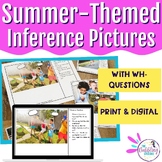 Making Inferences with Pictures Summer-Themed Task Cards f