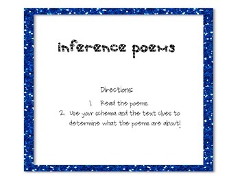 Preview of Inference Poems -What Am I? FREEBIE