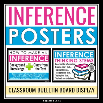Preview of Inference Posters - Making Inferences Reading Classroom Bulletin Board