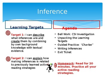 Preview of Inference lesson Presentation (editable resource)