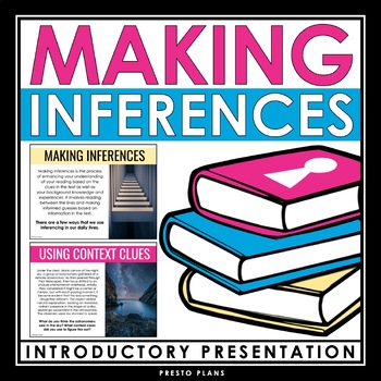 Preview of Inference Presentation - Introduction to Making Inferences in Reading Slideshow