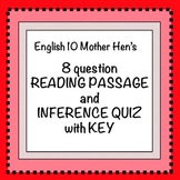 Inference Quiz with Key