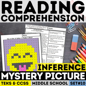 Preview of Inference Mystery Picture| Reading Comprehension | Emoji | Print & Digital